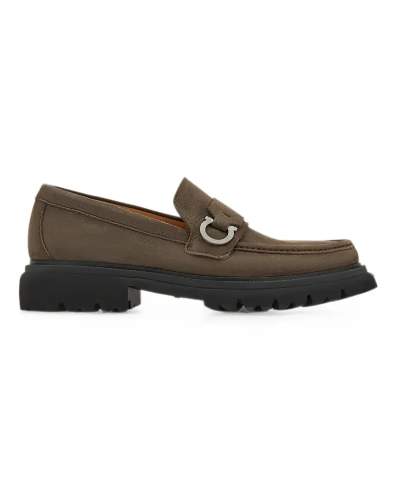 Ferragamo Loafer mit Gancini-Verzierung - Braun Braun