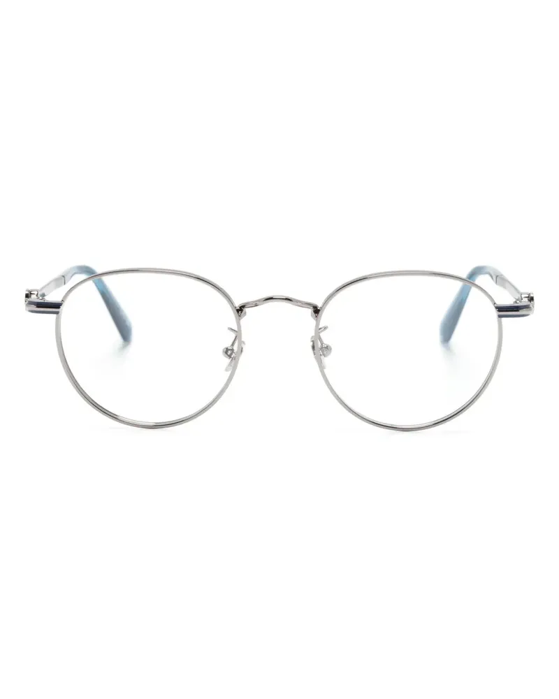 Moncler Brille mit rundem Gestell - Silber Silber