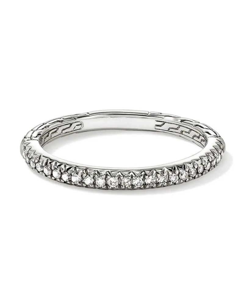 John Hardy JH Essential Sterlingsilberring mit Diamanten Silber