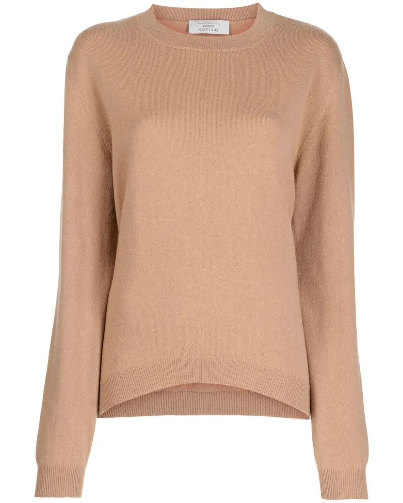 Teddy Cashmere Roma Kaschmirpullover mit Rundhalsausschnitt - Braun Braun
