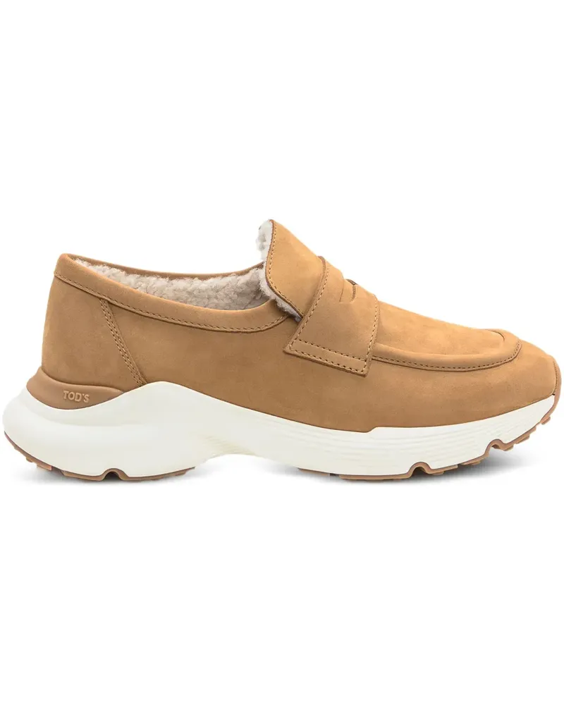 TOD'S Loafer mit Shearling-Futter - Braun Braun