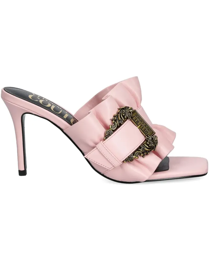 Versace Jeans Mules mit Rüschendetail - Rosa Rosa