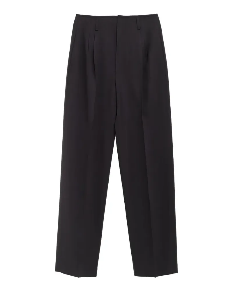 Christophe Lemaire pleated trousers - Schwarz Schwarz