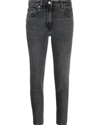 IRO Halbhohe Skinny-Jeans Schwarz