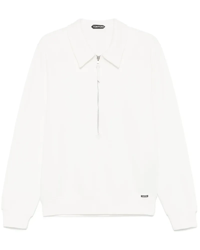 Tom Ford Sweatshirt mit Reißverschluss - Weiß Weiß