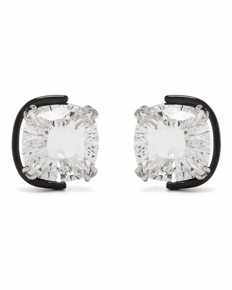 Swarovski Ohrstecker mit -Kristallen - Silber Silber