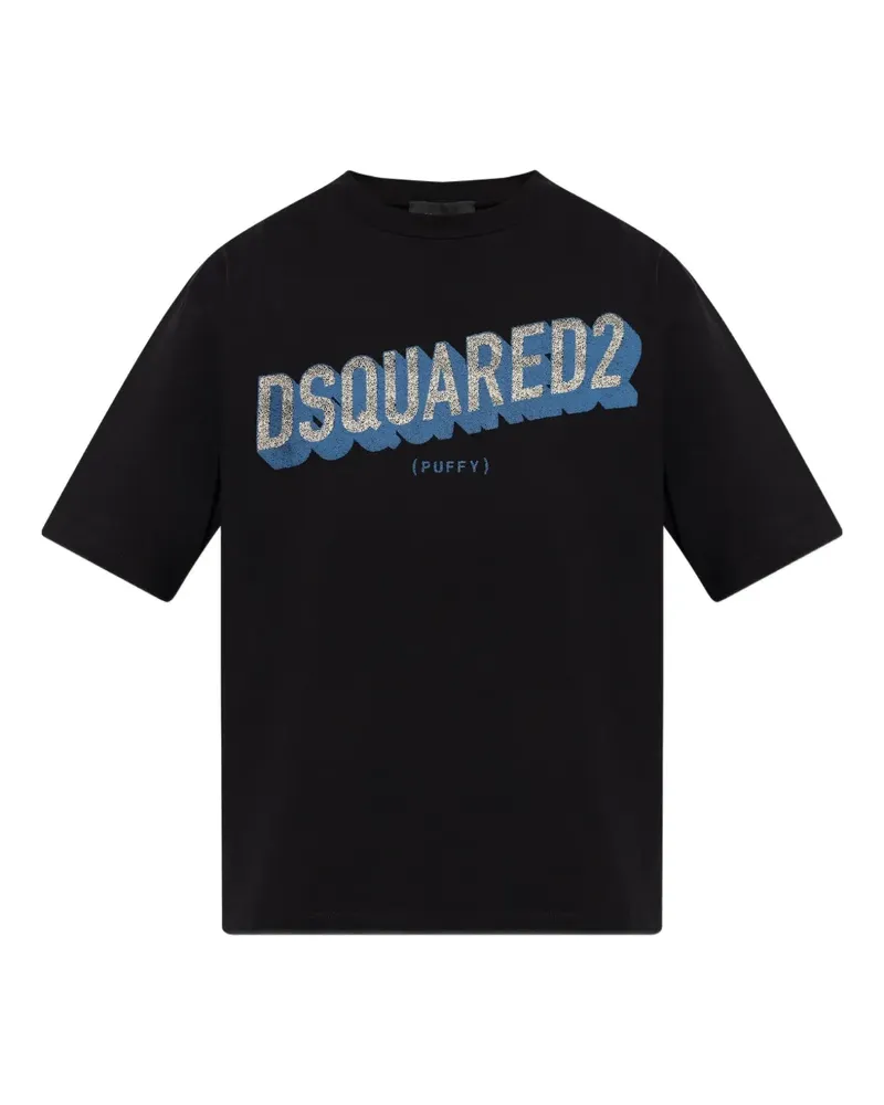 Dsquared2 Klassisches T-Shirt - Schwarz Schwarz