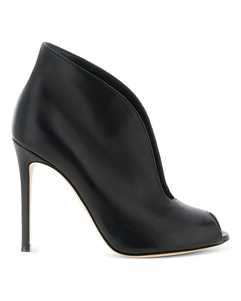 Gianvito Rossi Vamp Pumps mit Peeptoe-Absatz - Schwarz Schwarz