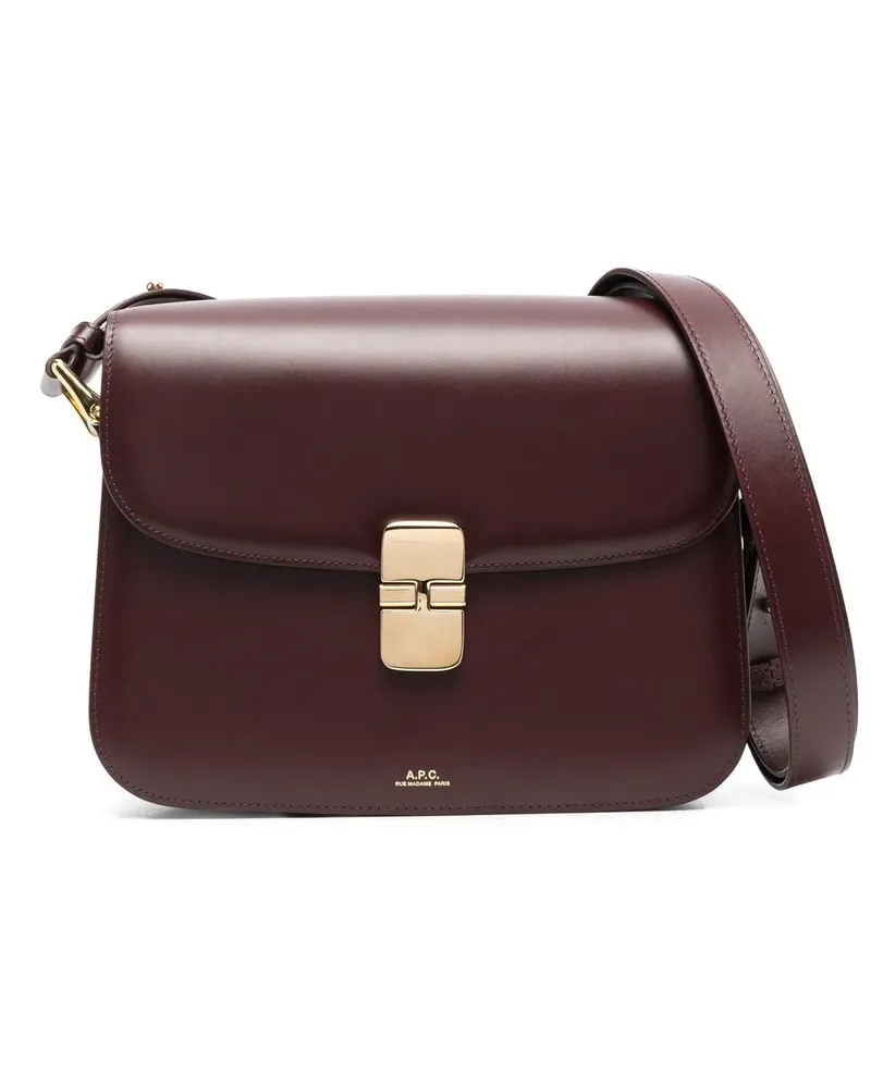 A.P.C. Grace Schultertasche - Rot Rot