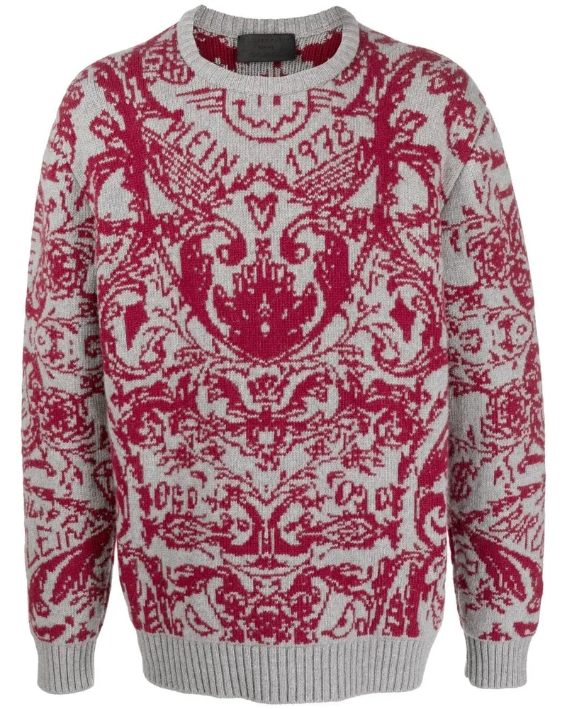Philipp Plein Pullover mit Intarsienmuster - Grau Grau