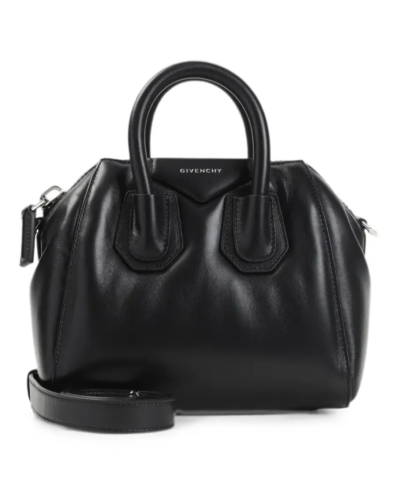 Givenchy mini Antigona leather tote bag - Schwarz Schwarz