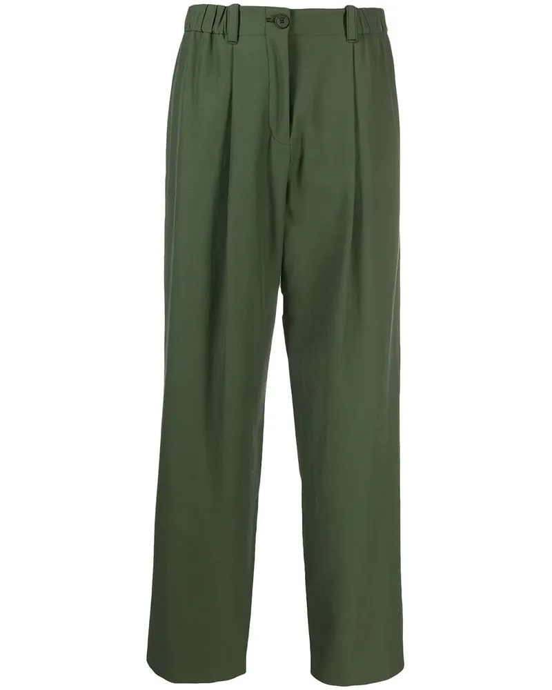 Kenzo Klassische Cropped-Hose - Grün Grün