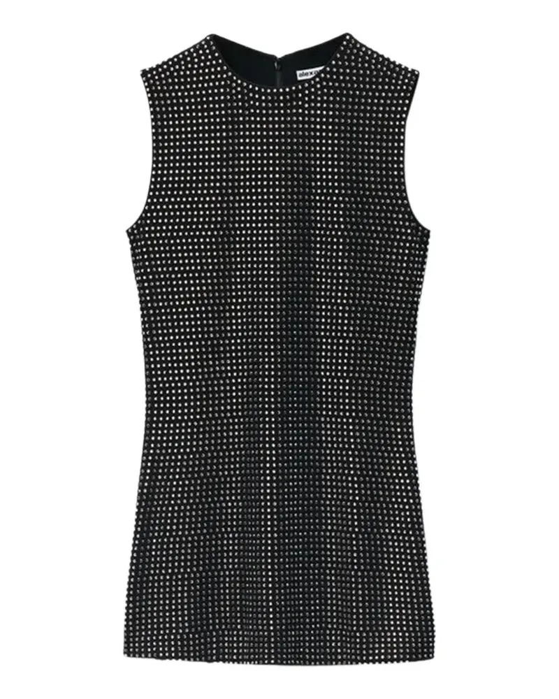 Alexander Wang Ärmelloses Minikleid mit Kristallen - Schwarz Schwarz