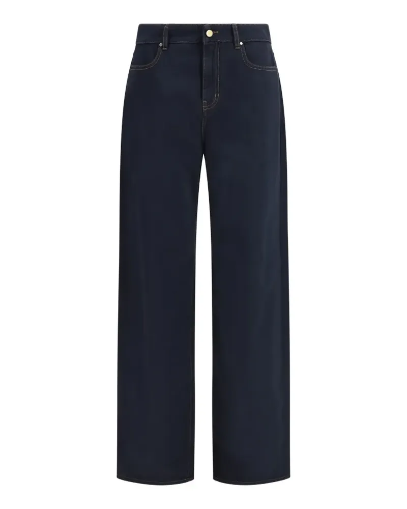 Max Mara contrast-stitch five-pocket jeans - Blau Blau