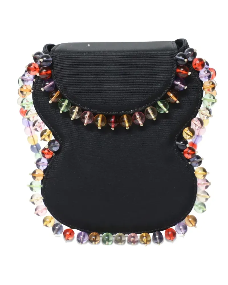 by FAR Frida beaded tote bag - Schwarz Schwarz