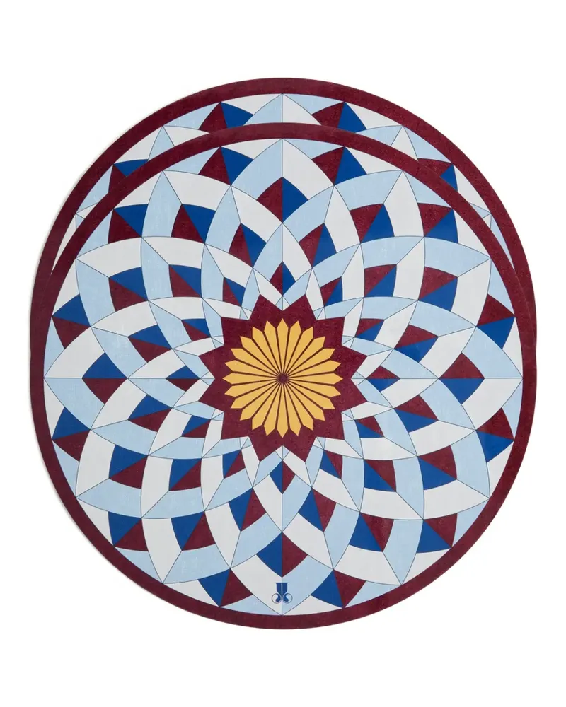 La DoubleJ Disk Tischsets (2er-Set) - Blau Blau