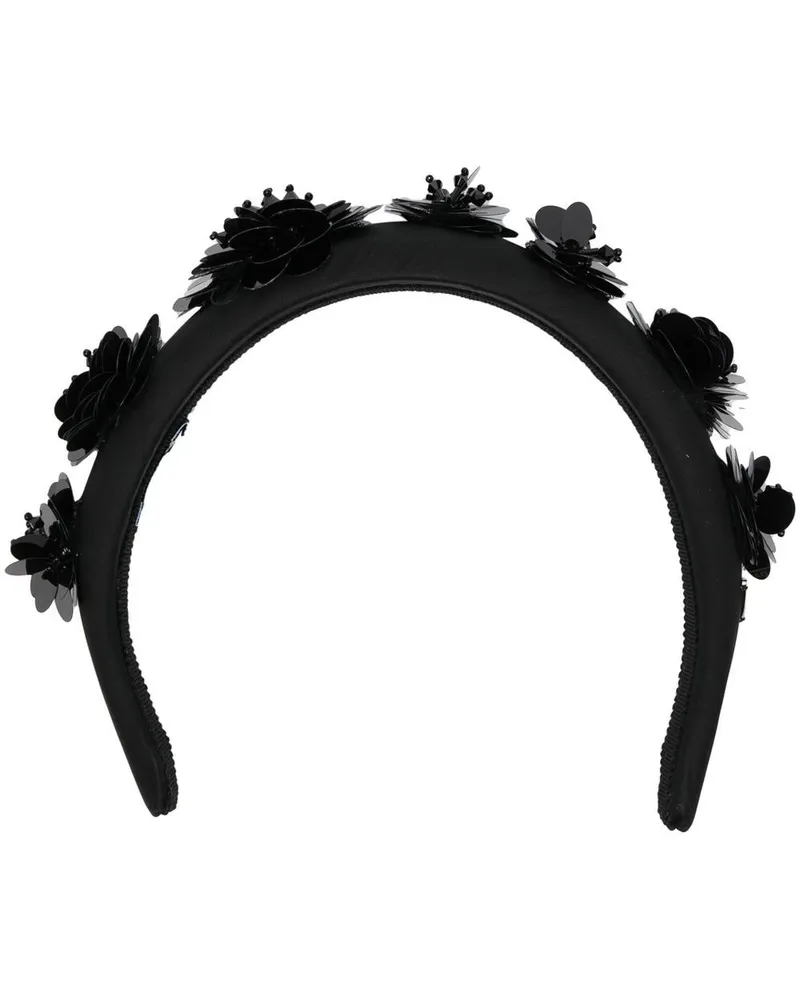 Prada Verziertes Haarband - Schwarz Schwarz