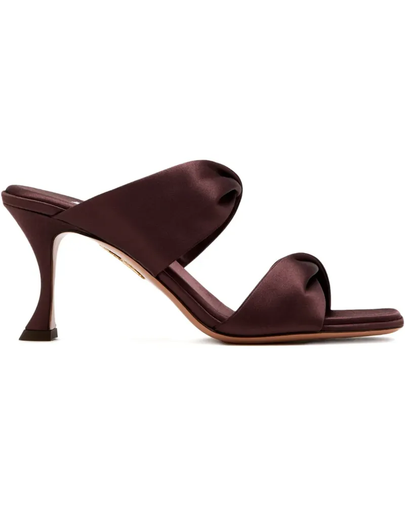 Aquazzura 75mm satin sandals - Braun Braun