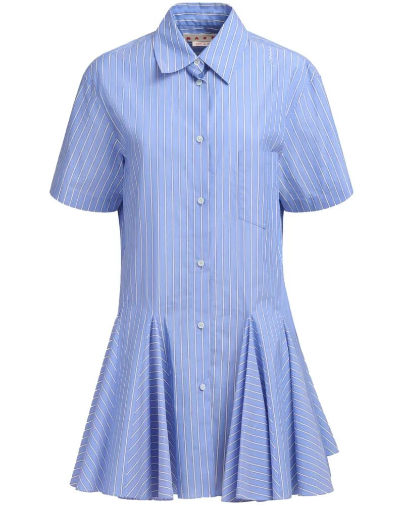Marni Minikleid mit Streifen - Blau Blau