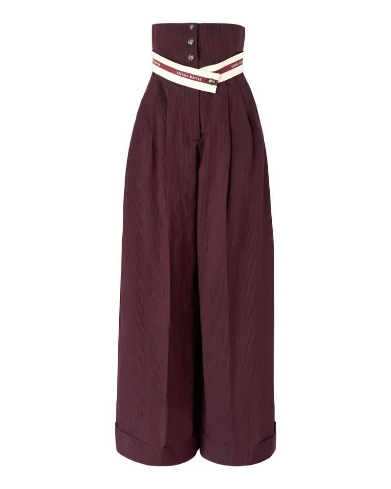 Antonio Marras high-waisted corduroy trousers - Rot Rot