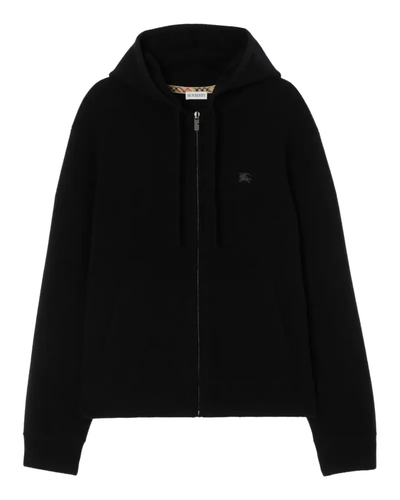 Burberry cashmere-blend zip hoodie - Schwarz Schwarz