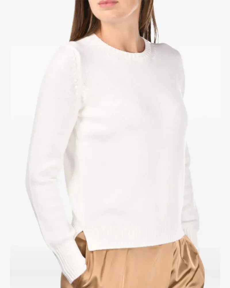 Gran Sasso Pullover mit rundem Ausschnitt - Weiß Weiß