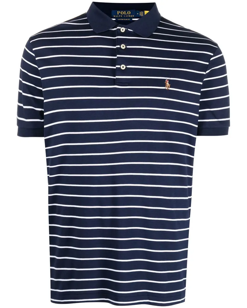 Ralph Lauren Gestreiftes Poloshirt - Blau Blau