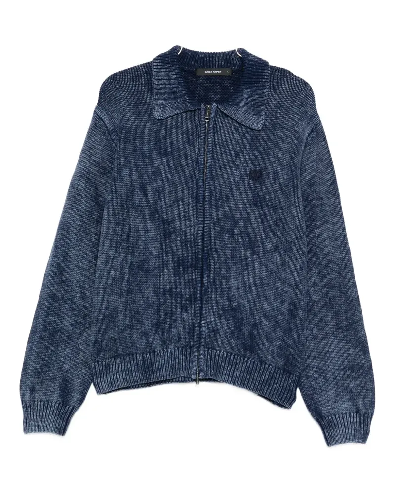 Daily Paper Cardigan mit Reißverschluss - Blau Blau