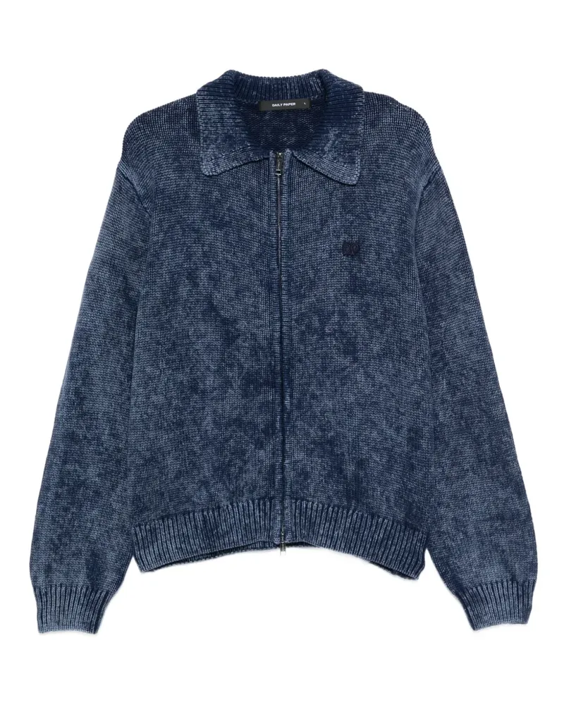 Daily Paper Cardigan mit Reißverschluss - Blau Blau