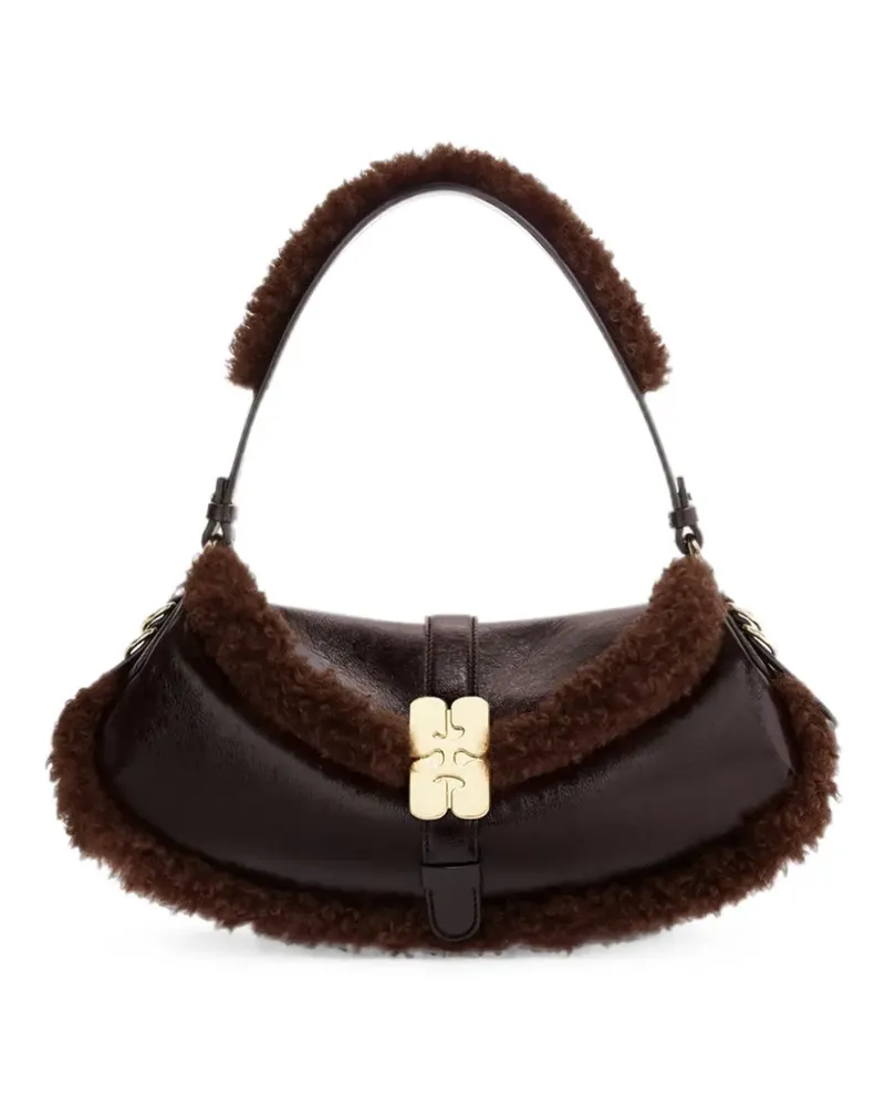 Ganni B-Kat Tasche in Braun Braun