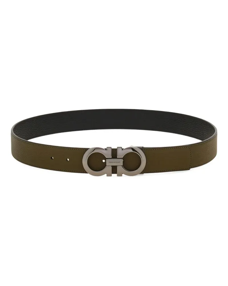 Ferragamo Wendbarer Gürtel mit Gancini-Schnalle - Grün Grün