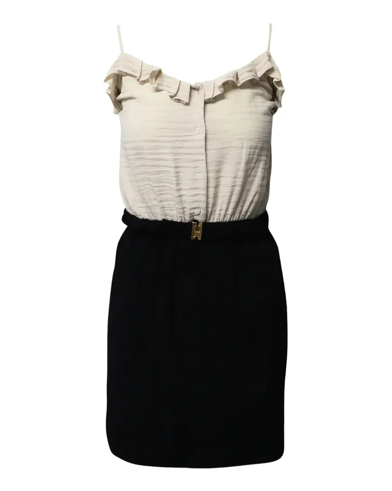 Sandro two-piece ruffled dress - Schwarz Schwarz