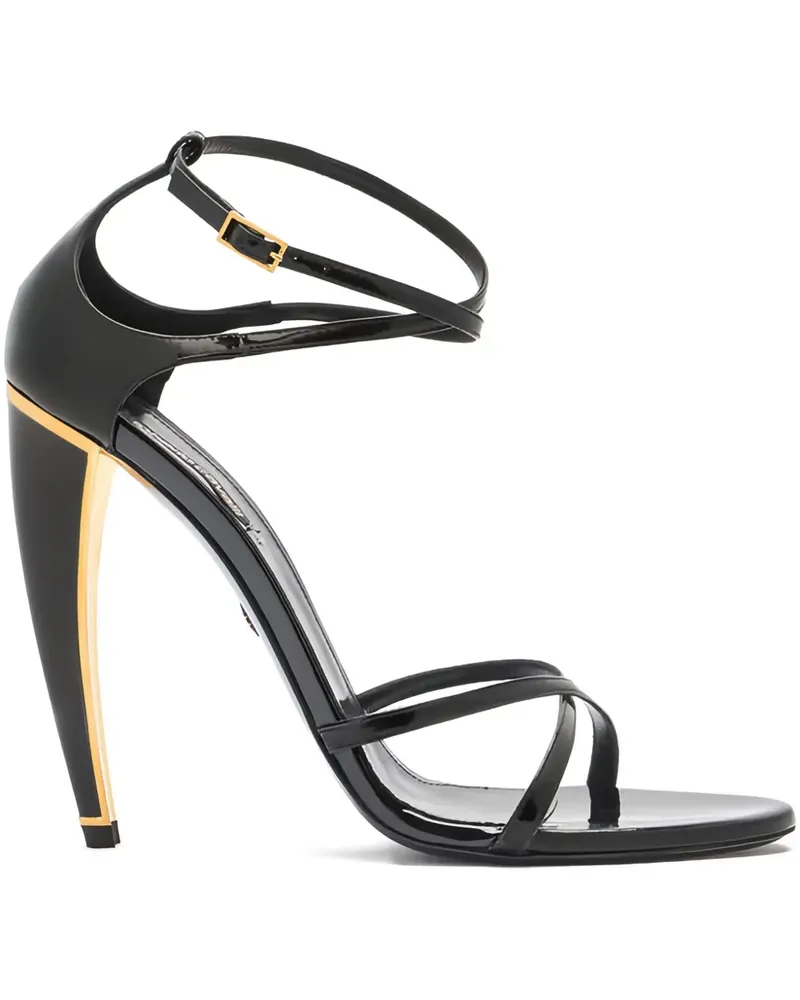 Roberto Cavalli leather sandals - Schwarz Schwarz