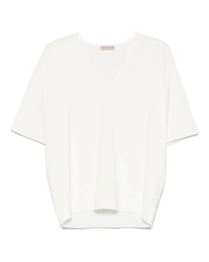 Blanca T-Shirt aus Jersey - Weiß Weiß