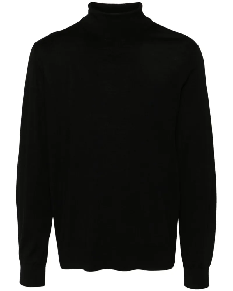 Theory Pullover mit Rollkragen Schwarz