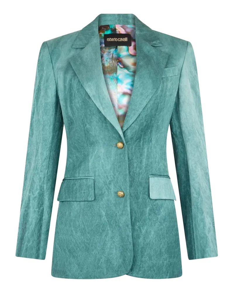 Roberto Cavalli Blazer mit Muster - Grün Grün
