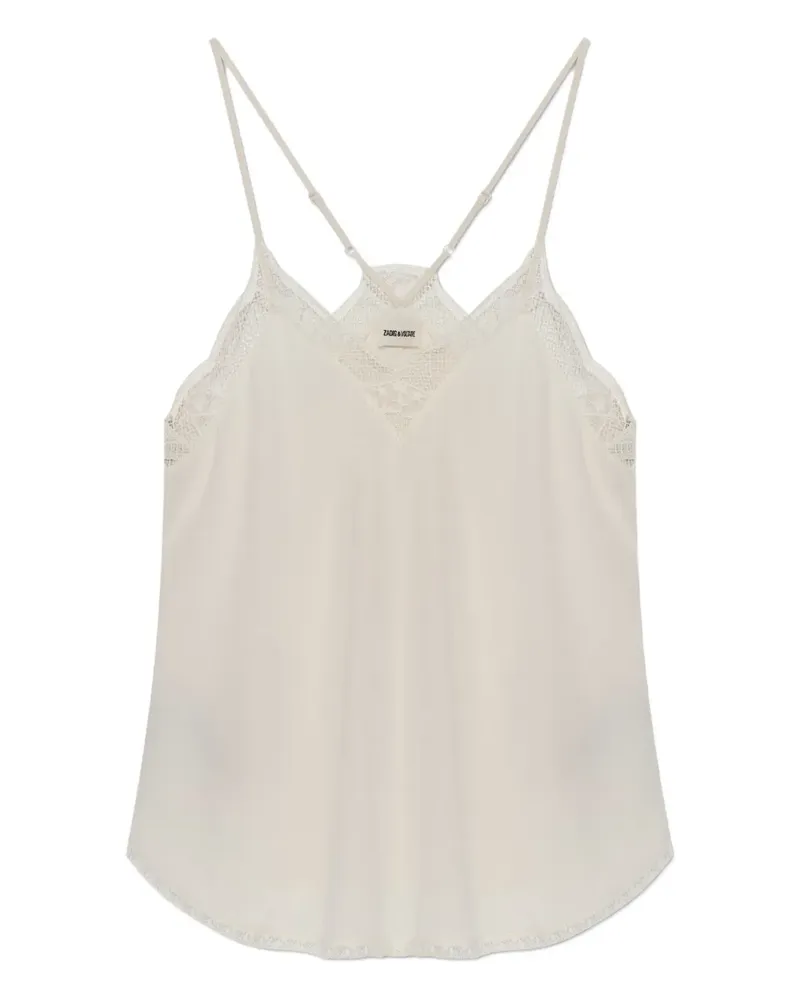 Zadig & Voltaire Top mit Spitzendetails - Nude Nude