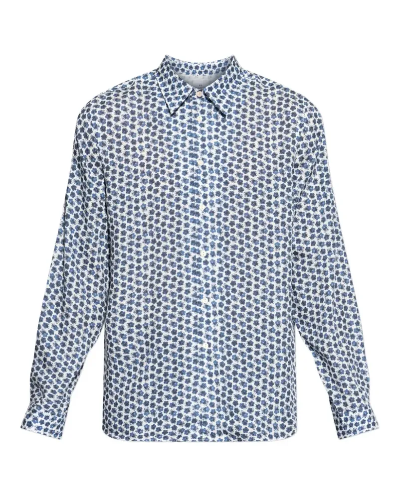 Paul Smith Hemd mit Zine Floral-Print - Weiß Weiß