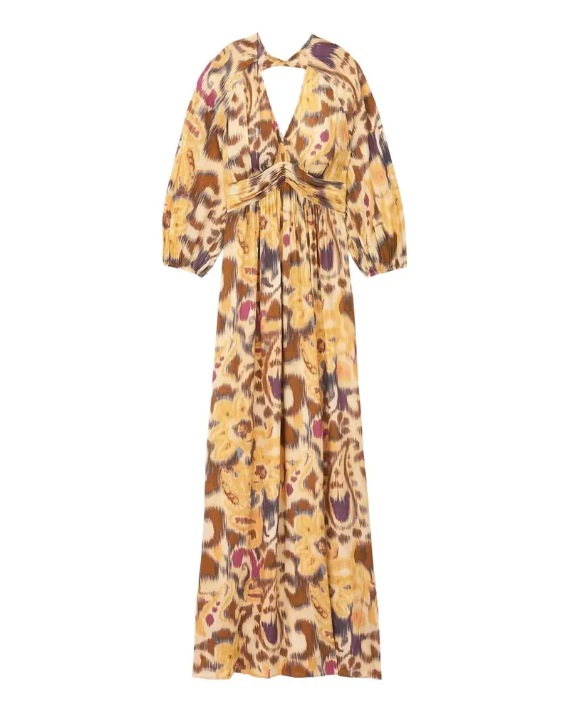 ba&sh Molina pleated maxi dress - Gelb Gelb