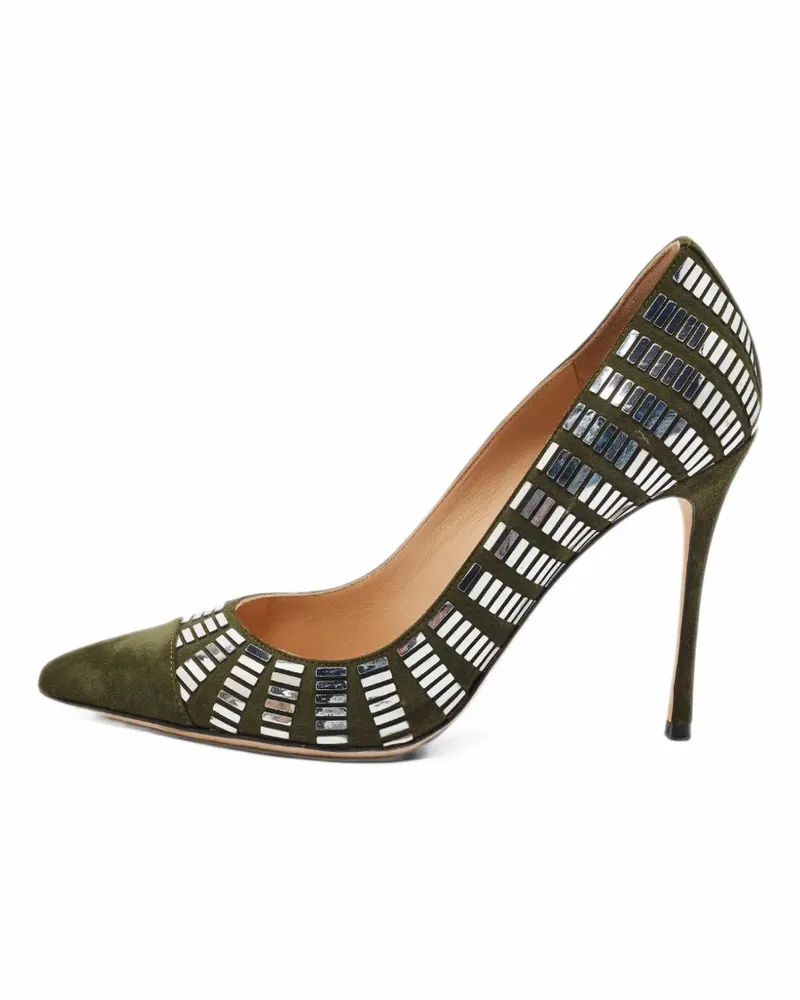 Sergio Rossi Verzierte Pumps - Grün Grün