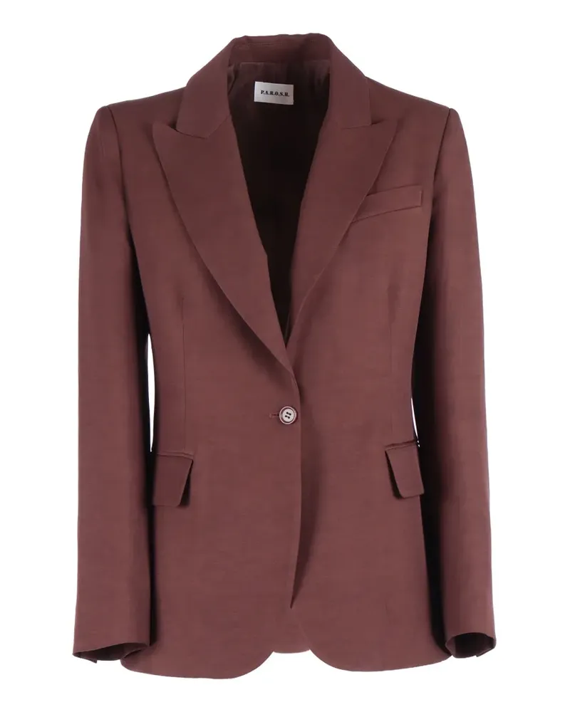 P.A.R.O.S.H. P.A.R.O H. single-breasted jacket - Braun Braun