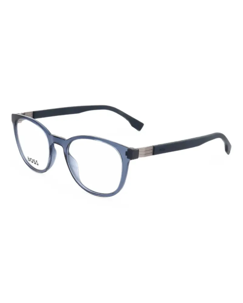 HUGO BOSS Brille mit rundem Gestell - Blau Blau