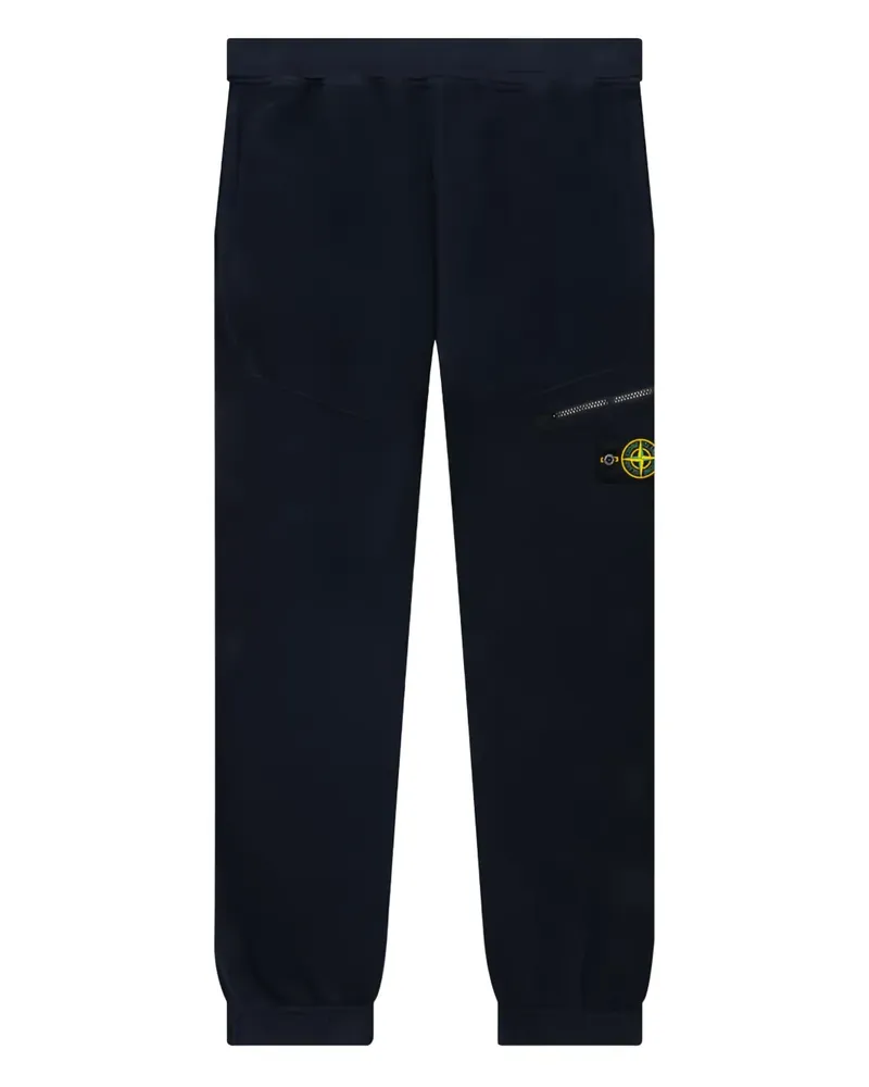 Stone Island Jogginghose mit Kompass-Patch - Blau Blau