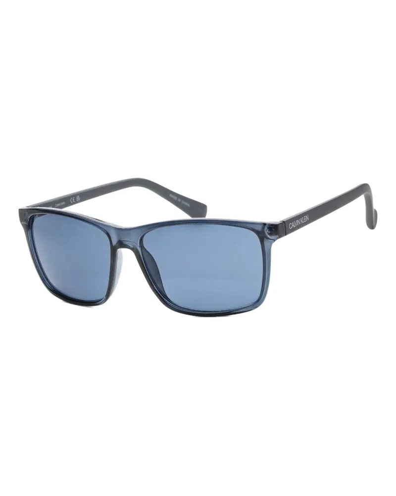 Calvin Klein Sonnenbrille mit eckigem Gestell - Blau Blau