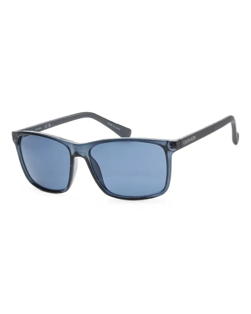 Calvin Klein Sonnenbrille mit eckigem Gestell - Blau Blau