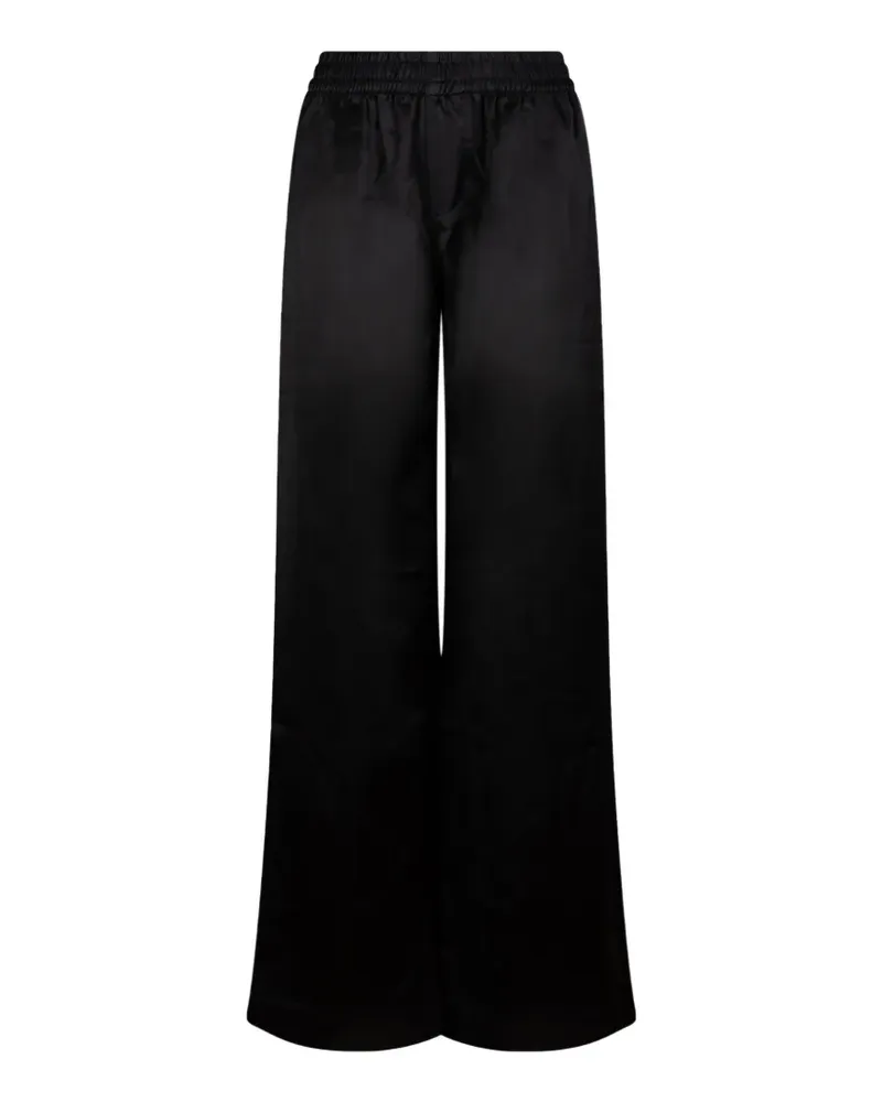 Derhy satin-finish palazzo pants - Schwarz Schwarz