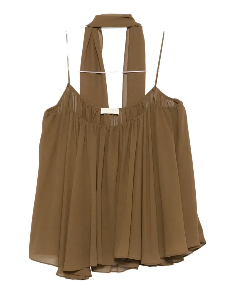 De La Vali Agapito draped top - Braun Braun