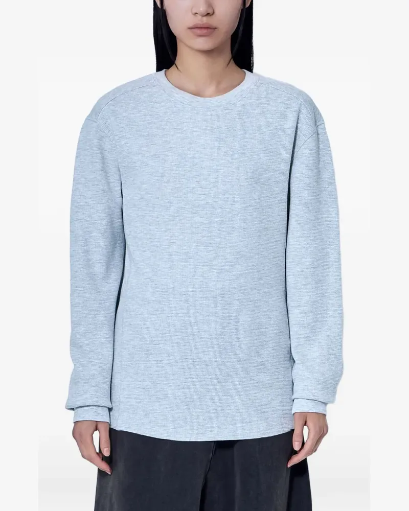 Entire Studios ribbed-trim long-sleeve T-shirt - Grau Grau