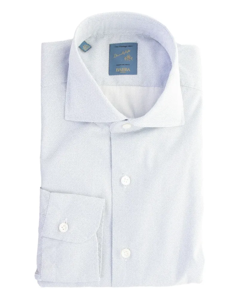 BARBA long-sleeve shirt - Blau Blau