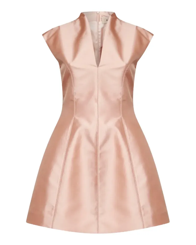 Blanca flared-skirt V-neck dress - Rosa Rosa